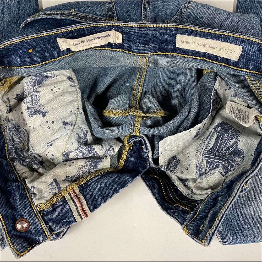 15. Pilcro And The Letterpress - Anthropologie | Ultra High-Rise Skinny Jeans - Picture 7 of 12